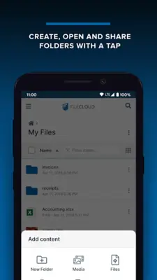 FileCloud android App screenshot 2